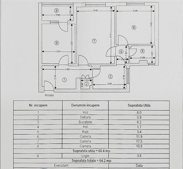 Apartament 3 camere luminos cu boxa Calea Bucuresti - 1