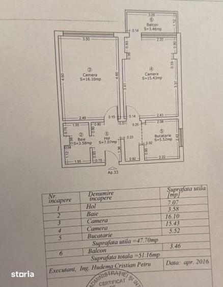 Apartament cu 2 camere decomandat în Olimpia-Stadion