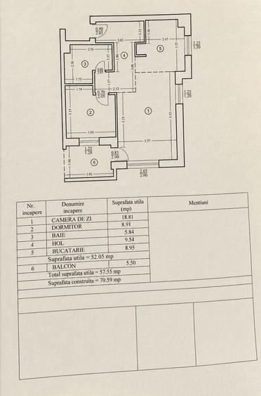 Apartament cu 2 camere decomandat, mobilat în Tătărași