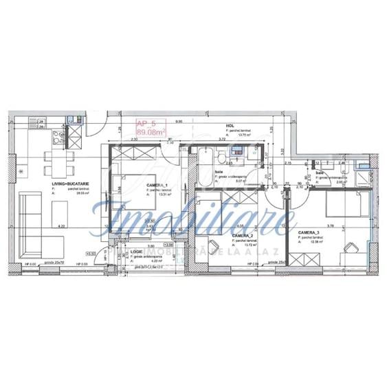 Apartament 4 CAM, SU 89.08 MP, LOGIE in zona MARASTI - 1