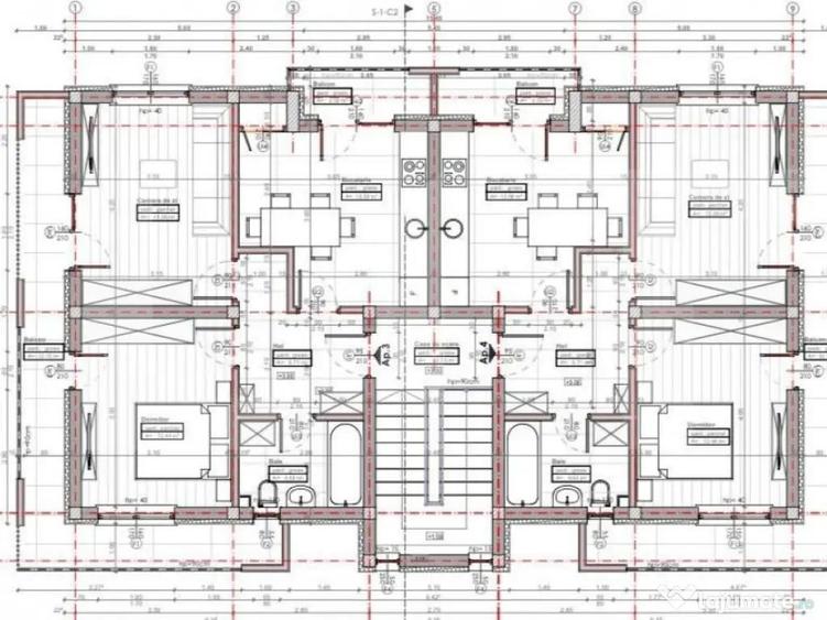 Apartament 3 camere, 51 mp, gradina ~150mp, zona primarie Ap - 1