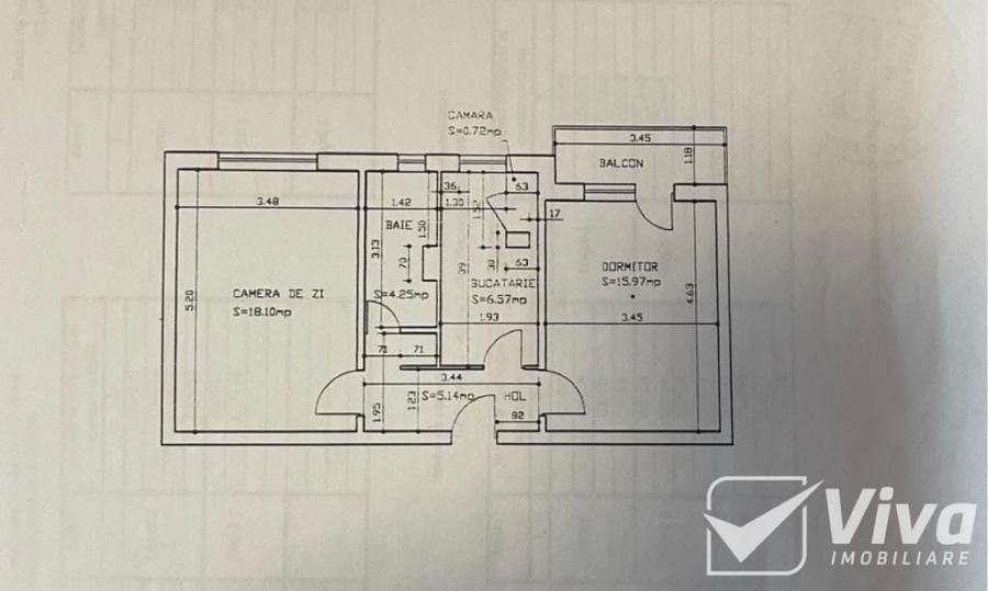 Nicolina, Belvedere, Str. Clopotari – Ap 2CD, 56Mp, 1985 - 2
