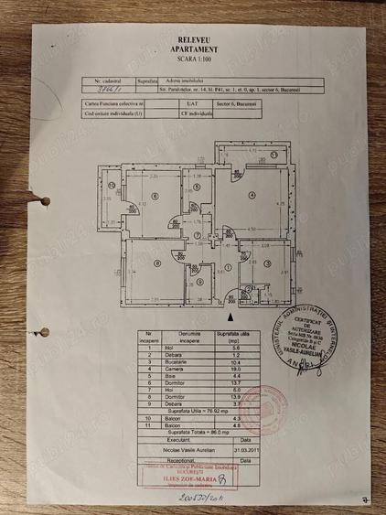 Proprietar Apartament 3 camere decomandat, 1990, 86 mp total - 1