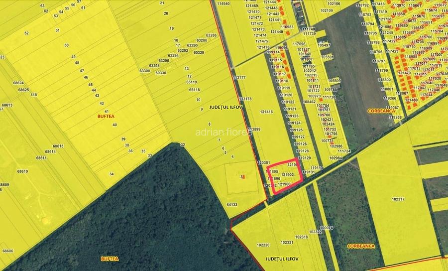 Teren intravilan 4 hectare cu Proiect Rezidential/ 69 de Vile in Corbeanca