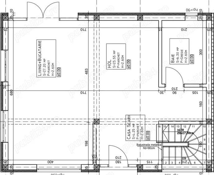 Duplex 120mp utili in zona linistita, cartier de case, Floresti - 10