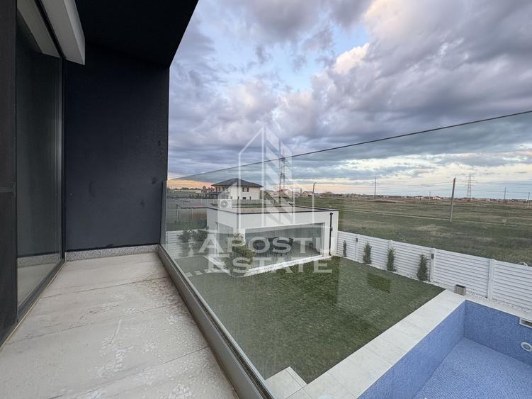 Vila de lux cu piscina incalzita de vanzare in Mosnita Noua | 4 camere - 25