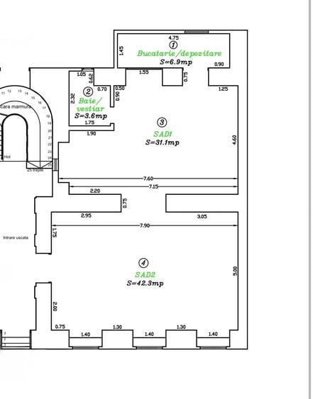 2 spatii in  Piata Unirii (84mp si 71mp) - 5