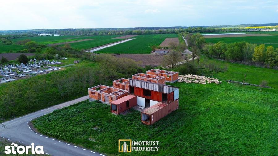 Casa moderna P+1 din containere teren 575 mp la 14km de Arad - 1