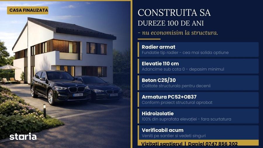Casă cu 4 camere cu Teren 220 Mp în Chiajna
