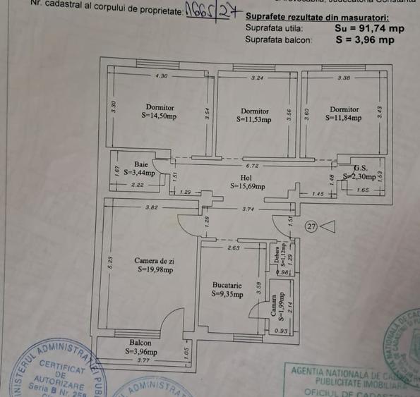 Soveja -4 camere decomandat  2 bai-96mp-centrala pe gaz-175000 Euro - 21