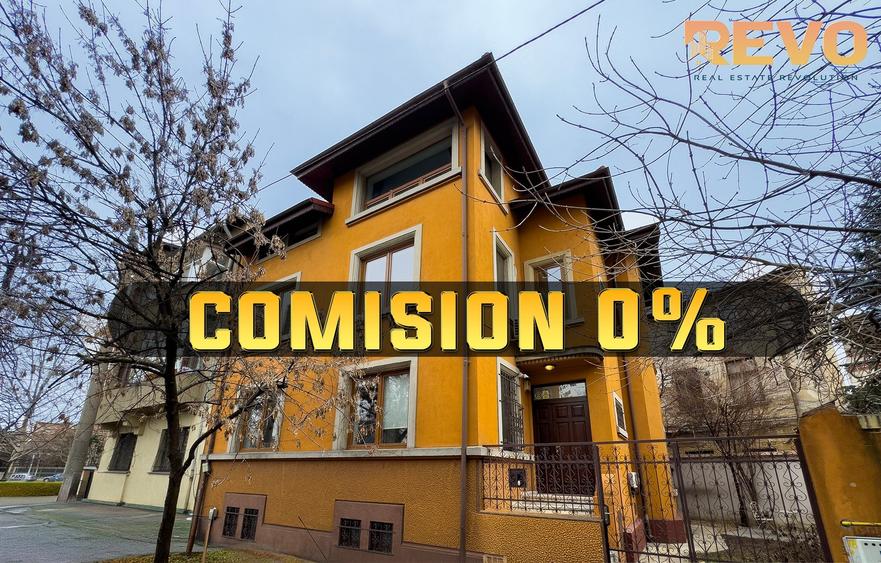 Victoriei -  Berzei |Vilă interbelică | 5 camere | 190mp | Curte | Comision 0% - 1