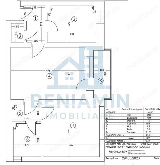 2 camere - etaj 1 - 47mp - Calea Bucuresti - Institut - 4