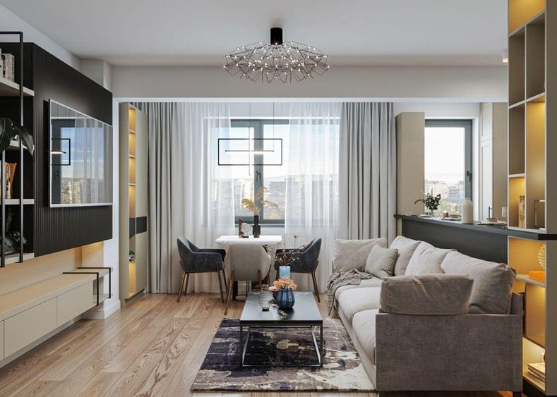 Apartament cu 1 camera LUXURY, incalzire in pardoseala - 4 statii pana la UMF - 2