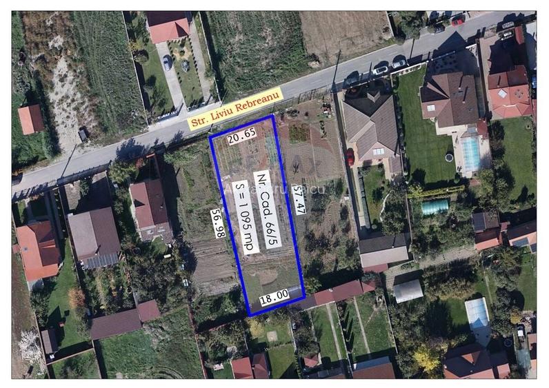 Teren 1,095mp Sanmartin, Beverly Hills / Strada Liviu Rebreanu