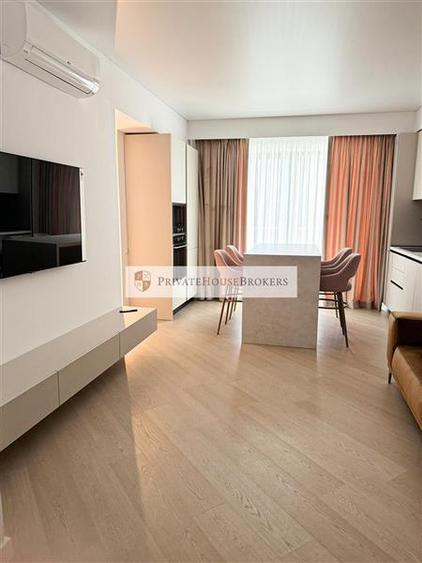 Apartament cu 2 camere semidecomandat, mobilat în Pipera