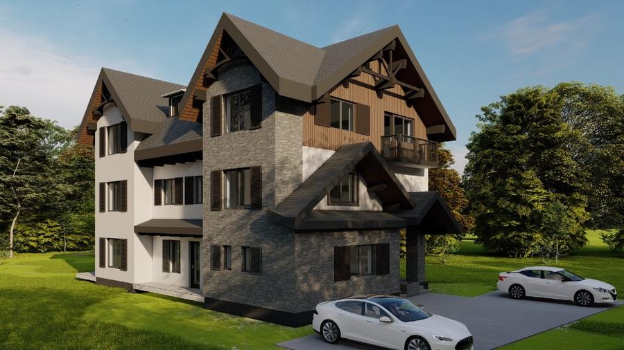 Studio parter 50mp cu terasa 22mp  Busteni Zamora DIRECT PROPRIETAR - 1