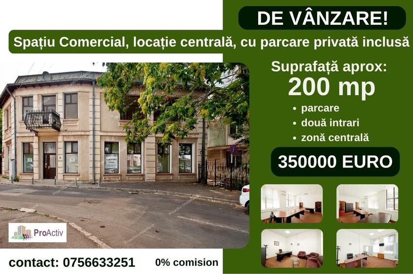 Spațiu Comercial, locație centrală, cu parcare privată inclusă. - 1