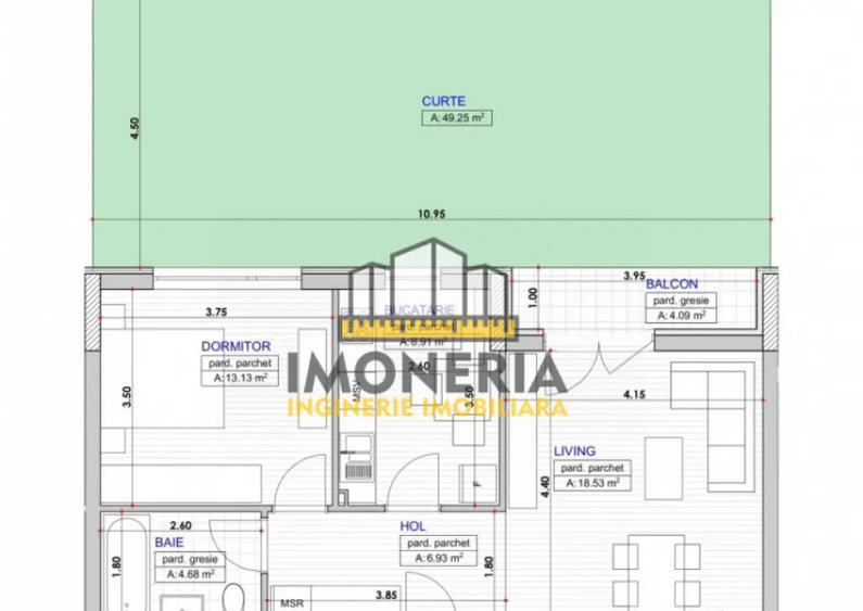 2 camere-0% comision-curte 49 mp-metrou 1 Dec-decomandat - 6