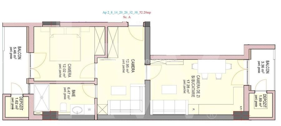 Apartament 2 camere - Nou - Decomandat - zona Doamna Stanca - La cheie