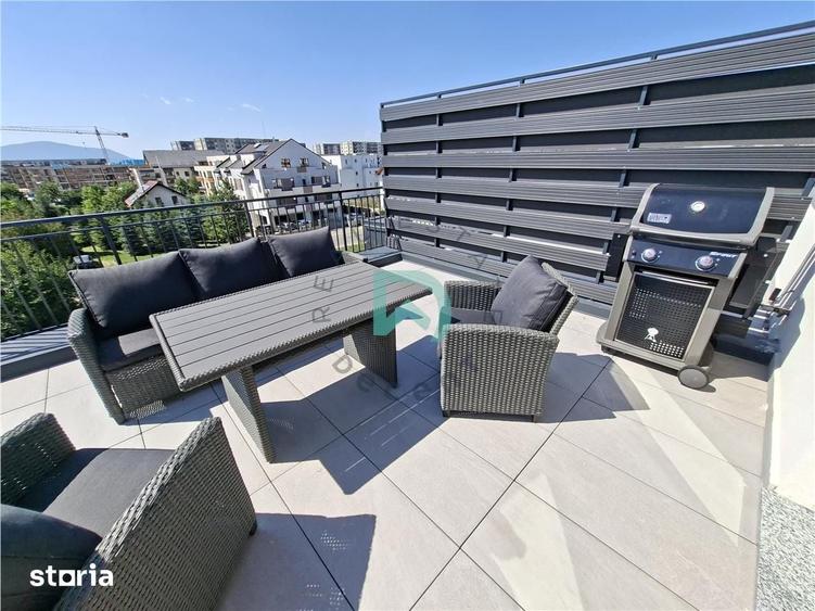 Apartament-penthouse 3 camere Pet Friendly Tractorul, 70 mp - Brasov - 8