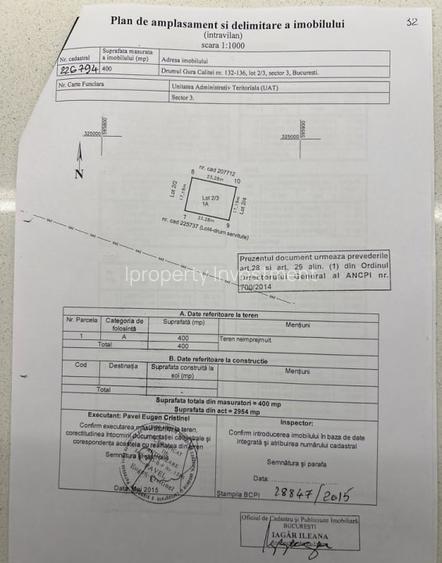 Teren Intravilan | Pallady | L1C UTR | deschidere 23 m | 400mp