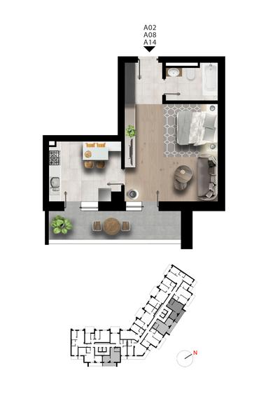 Garsoniera Maniu 141 – La doar 3 minute de stația de metrou Păcii - 1