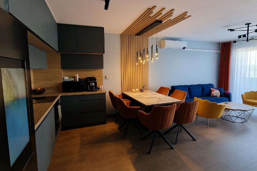 3 camere bloc Mon Jardin, 74 mp, mobilat modern, smart home, parcare subterană - 3