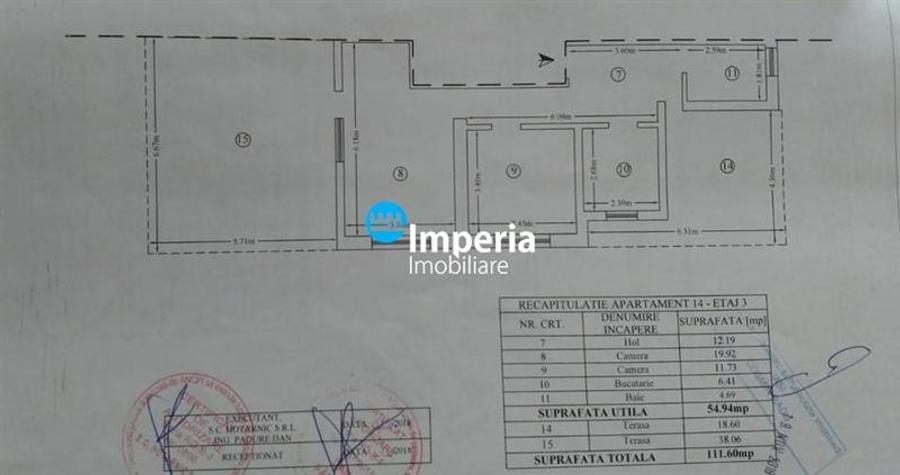 Penthouse de vanzare, 2 Cam, D, zona Bucium - Bellaria - 13