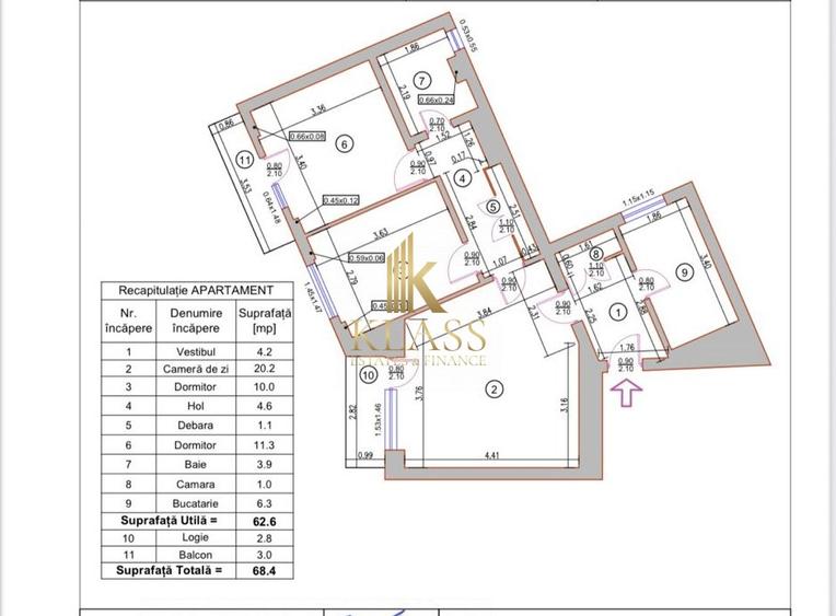 Tineretului / 3 Camere / Balcon / Bloc Reabilitat - 9