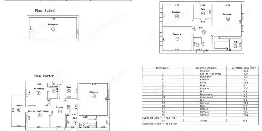 Casa individuala , centrala proprie , AC , curte , in oras - 10