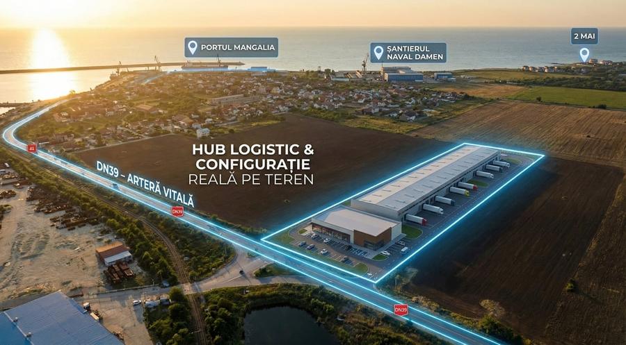 Mangalia Teren D= 44m La DN39, 2 Mai, 1.15 Ha Ideal Logistic / Retail - 7