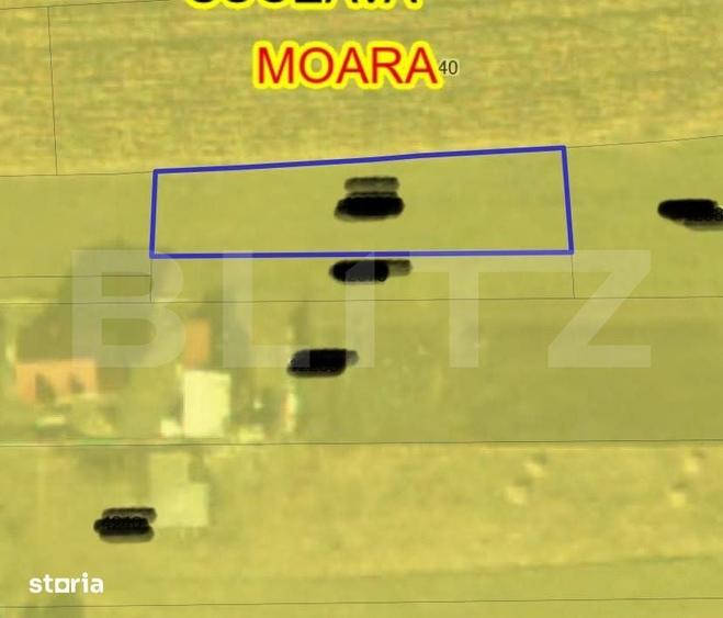 Teren de 895 mp, în Moara