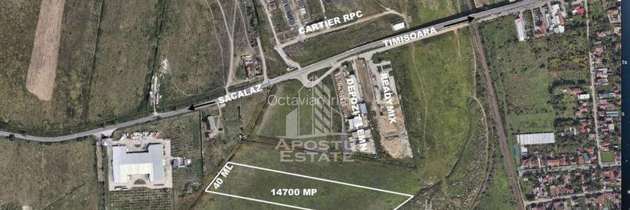 Teren industrial 14700 mp, zona in plina expansiune, Mehala.