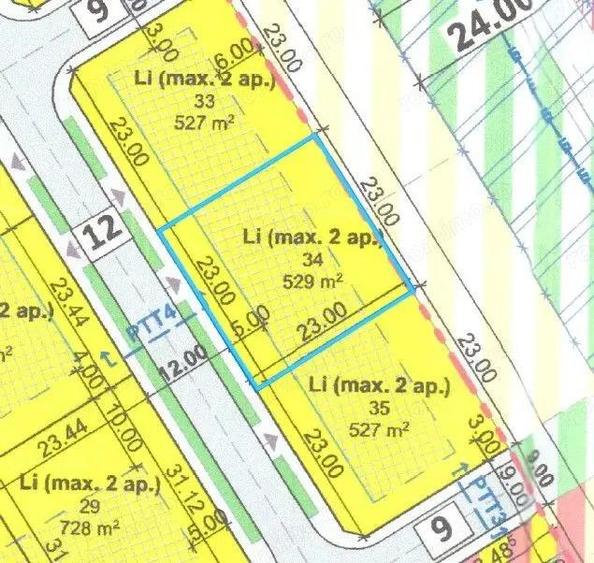 Teren pentru casa/duplex, Bucova?, 529 mp | utilita?i | 62 /mp + TVA - 7