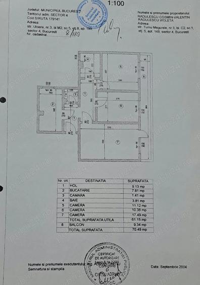Vand apartament 3 camere - 6