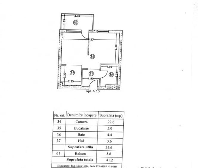 0% | Studio dublu NOU, 41 mp | Atrium - Sisesti - 18