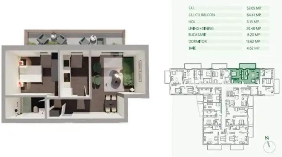 2 CAMERE DECOMANDAT | FINISAJE PREMIUM | METROU MIHAI BRAVU | - 6