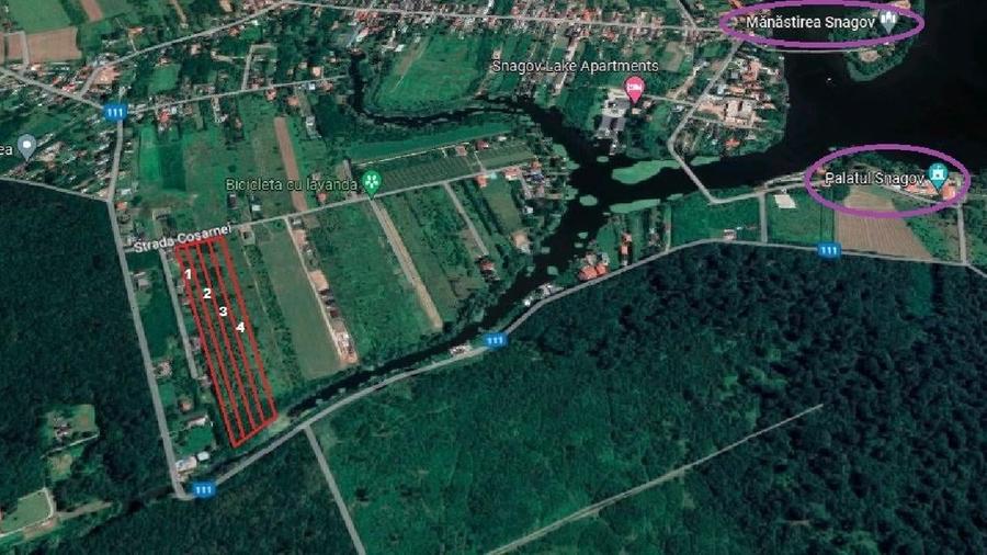 SNAGOV, Teren intravilan - 17.500 mp - DESCHIDERE LA LAC SI DRUM - 1