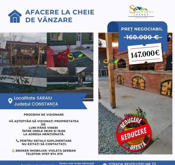 Afacere la cheie de vanzare in Saraiu - 8