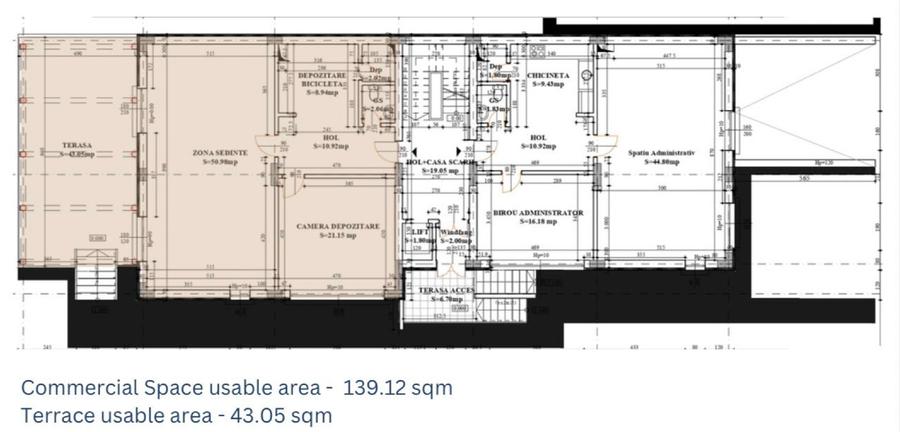  🏢 SPAȚIU PROFESIONAL MODERN – TEI, Parter clădire  2025 | 95mp.+ Terasă 47mp. - 14