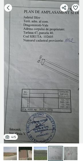 Teren de vanzare la padurea Dragomiresti-Deal - 2