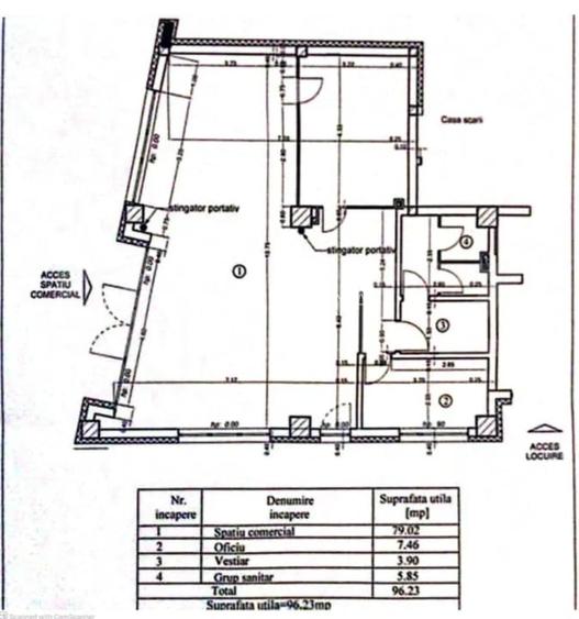 Spatiu comercial de vanzare, 96 mp, zona Garii
