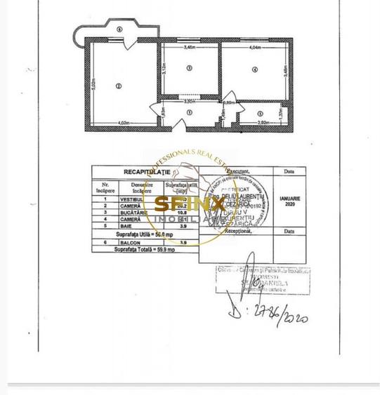 2 camere decomandat 60 mp Sebastian, renovat, parcare ADP - 7
