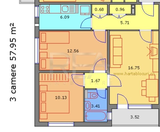 3 camere circular,  2/10-Drumul Taberei - 9