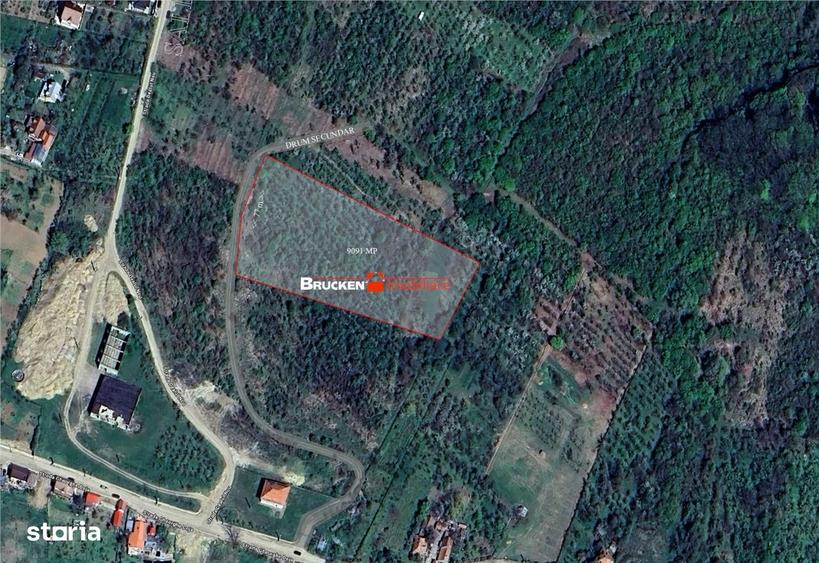 Teren intravilan de vanzare 9.091 mp | Front 77 ml | Acces din Gh. D - 1