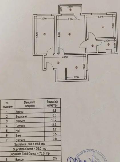 Apartament 3 camere de vanzare, Ta?nad, Jud. Satu Mare - 6