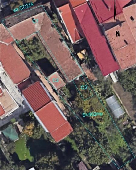 Casa - Teren  502 mp - Balcescu - Cozia - 1