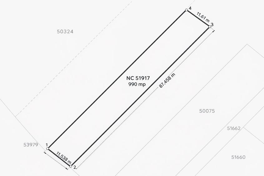Teren intravilan 990 mp – Curteni, toate utilitatile - 4