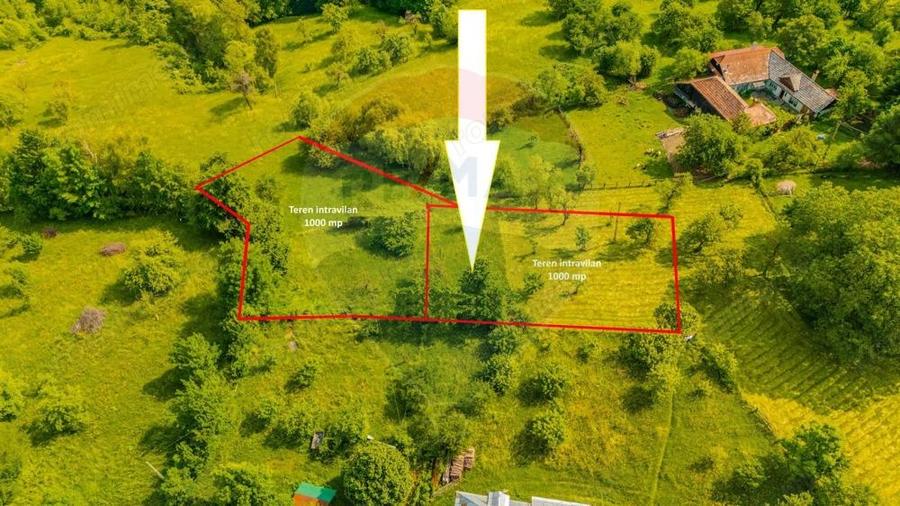 COMISION 0% | Teren 1,000mp Bran | Strada Clincea | - 2