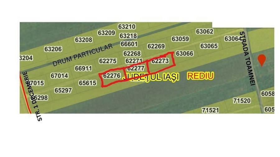 Terenuri de vanzare intravilan Rediu - 1511 mp - 3
